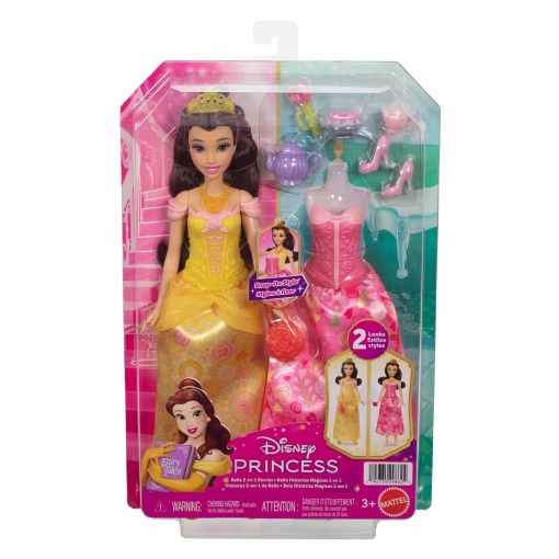 DISNEY PRINCESS Belle Stories 2 in 1 Mattel JFJ82