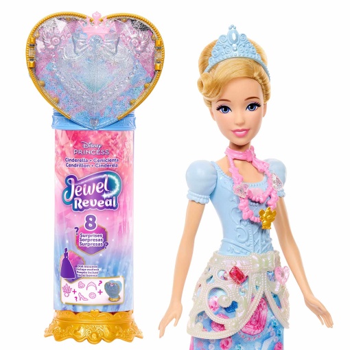 DISNEY PRINCESS Jewel Reveal Cinderella Mattel JHL50