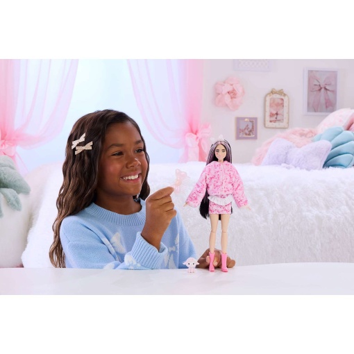 BARBIE Cutie Reveal Cuddly Cordeirinho rosa Mattel JFV59/JJP66