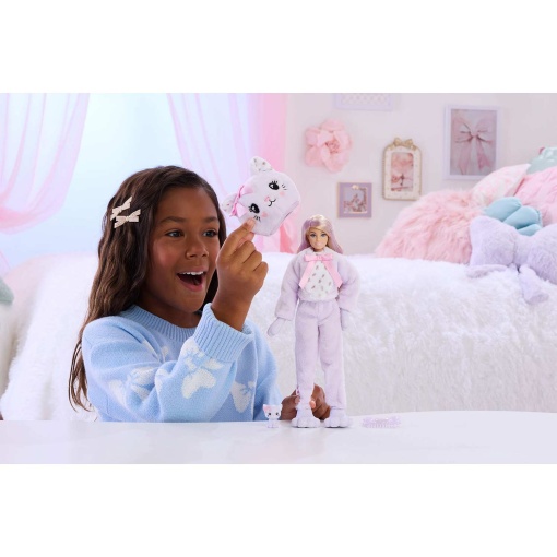 BARBIE Cutie Reveal Cuddly Gatinho lilás Mattel JFV59/JJP64