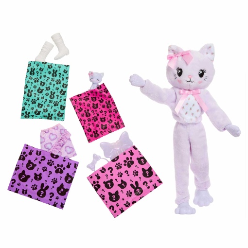 BARBIE Cutie Reveal Cuddly Gatinho lilás Mattel JFV59/JJP64