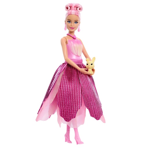 BARBIE Metal Pop vestido Tulipa rosa Mattel JMF56/JMF57
