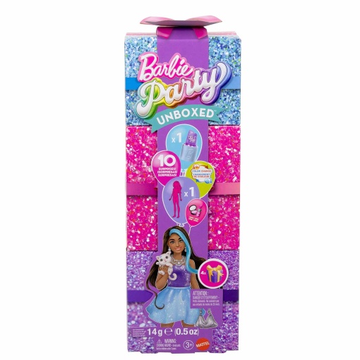 Barbie Party Unboxed Purple Sparkle Mattel JFG68/JFY66