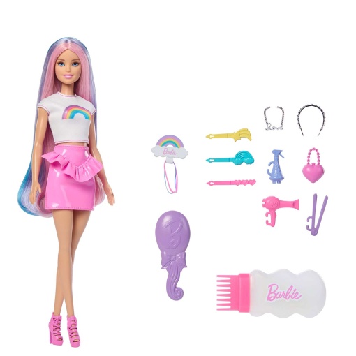 Barbie Cabello Arcoíris Mattel JJP07