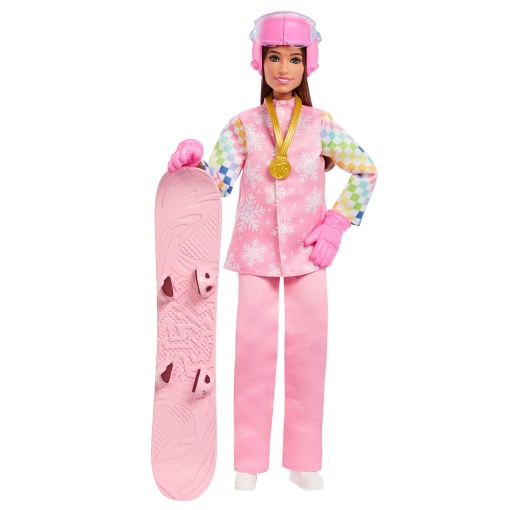 BARBIE Snowboarder de carrera JKF78