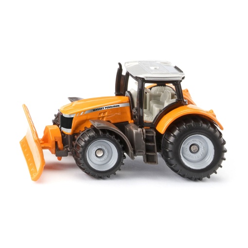 Massey Ferguson tractor with Siku miniature snowplow