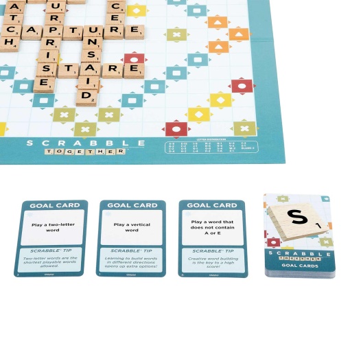SCRABBLE de madeira 2 em 1 Mattel Games (Versão portuguesa) JLJ59