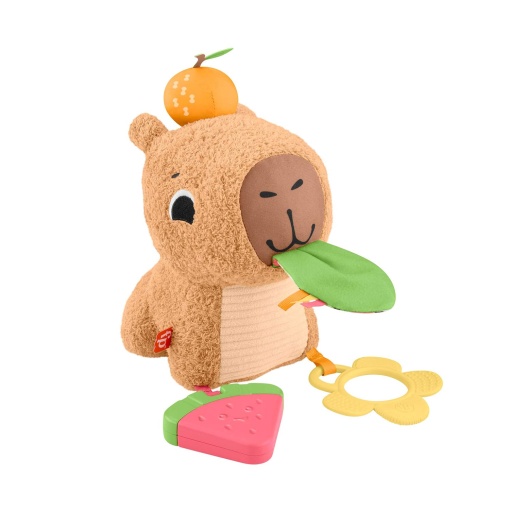 Capybara Plush Toy for Hugs and Playtime, Fisher-Price, Mattel, HYR54