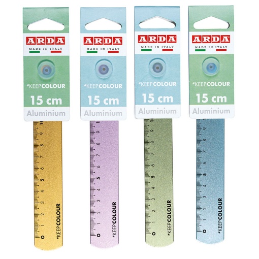 Régua de alumínio ARDA Keep Colour Frost 15 cm sortido 17815COL