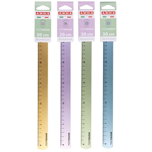 Régua de alumínio ARDA Keep Colour Frost 30 cm sortido 17830COL