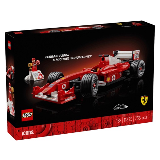 LEGO ICONS Ferrari F2004 y Michael Schumacher 11375