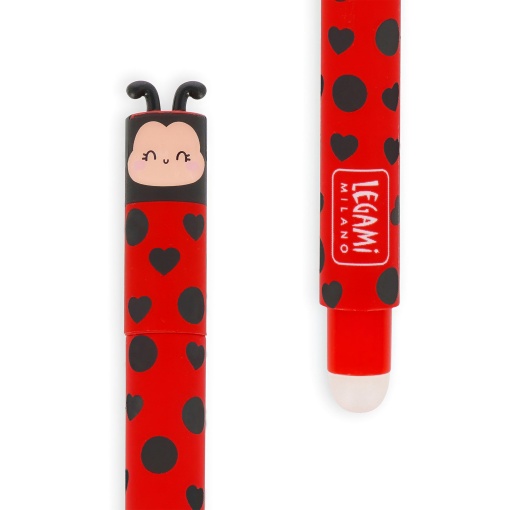 Esferográfica de gel apagável LEGAMI Ladybug "Get lucky"