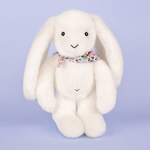Peluche conejo Fleurette blanco 25 cm DOUDOU ET COMPAGNIE
