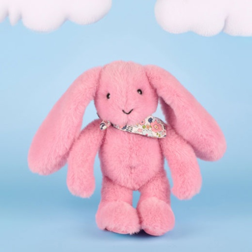 Peluche conejo Fleurette rosa 25 cm DOUDOU ET COMPAGNIE