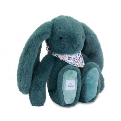 Peluche conejo Fleurette verde 25 cm DOUDOU ET COMPAGNIE