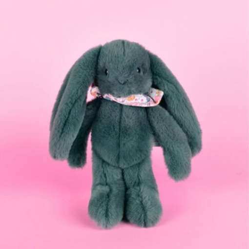 Peluche conejo Fleurette verde 25 cm DOUDOU ET COMPAGNIE
