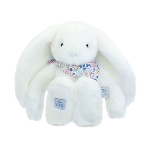 Peluche conejo Fleurette blanco 35 cm DOUDOU ET COMPAGNIE