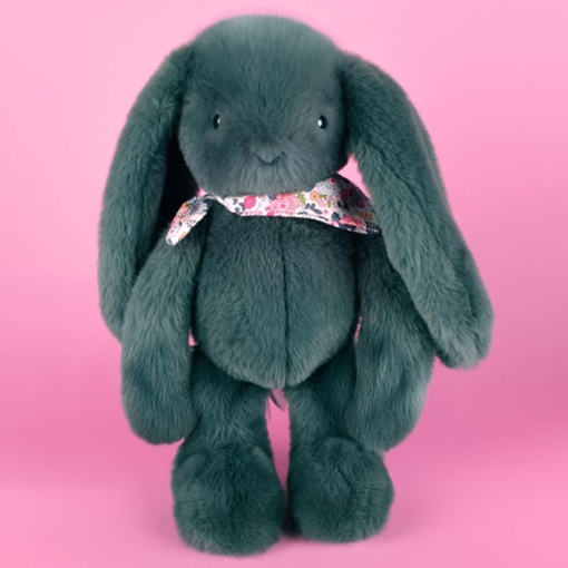 Peluche conejo Fleurette verde 35 cm DOUDOU ET COMPAGNIE