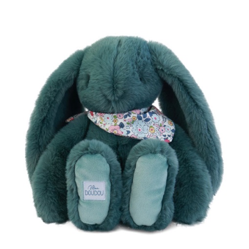 Peluche conejo Fleurette verde 35 cm DOUDOU ET COMPAGNIE