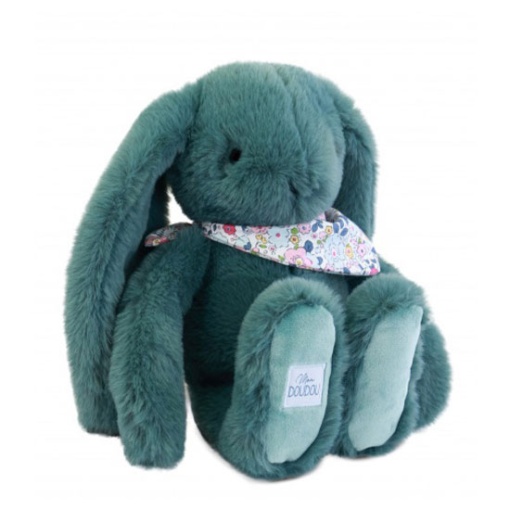 Peluche conejo Fleurette verde 35 cm DOUDOU ET COMPAGNIE