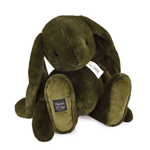 Conejo de peluche verde caqui 50 cm HISTOIRE D´OURS