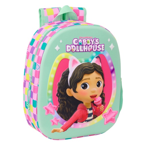 Mochila Gabby's Dollhouse 3D 33x27x10cm