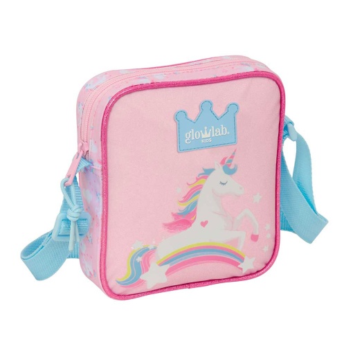 Bolsa de tiracolo GLOWLAB Kids unicórnio 18x16x4cm