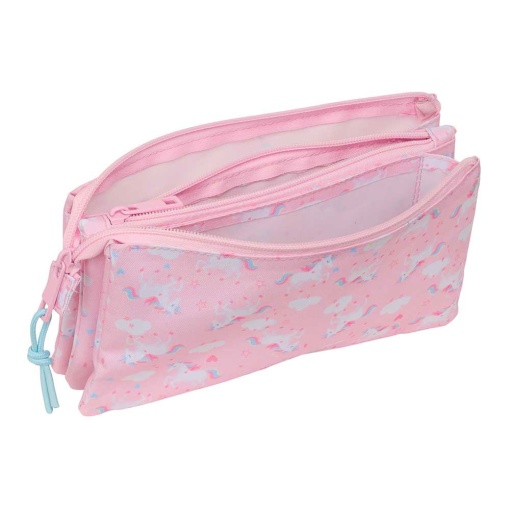 Estojo triplo GLOWLAB Kids unicórnio