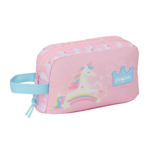 Bolsa de lanche térmica GLOWLAB Kids unicórnio 21,5x6,5x12cm