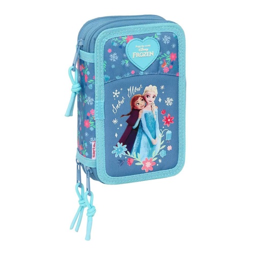 Estojo triplo com carga DISNEY Frozen Snow Glow - 37 peças