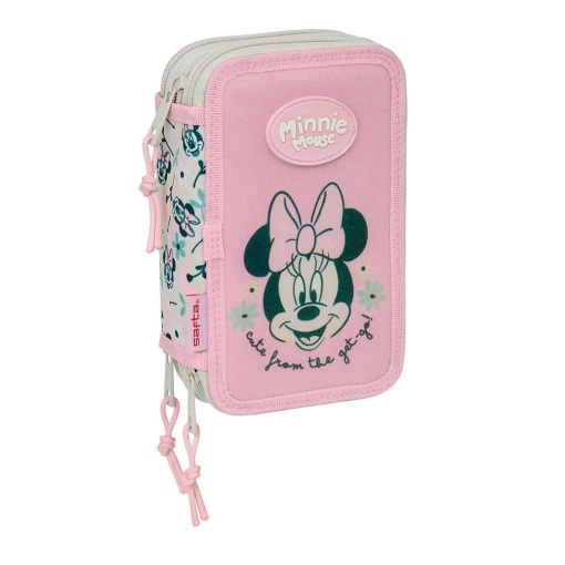 Estojo triplo com carga DISNEY Minnie Mouse Minty - 37 peças