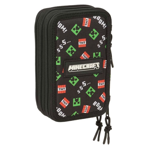 Estuche triple con recambios de Minecraft - 37 piezas