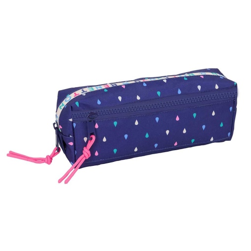 Triple pencil case with elastic band, BENETTON Drop