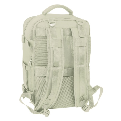 SAFTA beige travel backpack adaptable to a trolley.