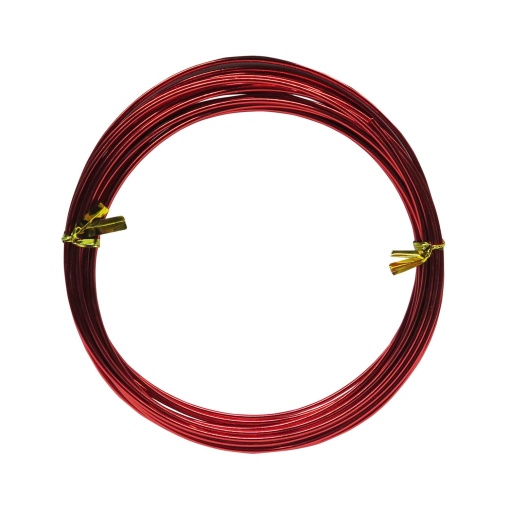 Fio de alumínio 1,5mmx5m vermelho GRAINES CREATIVES