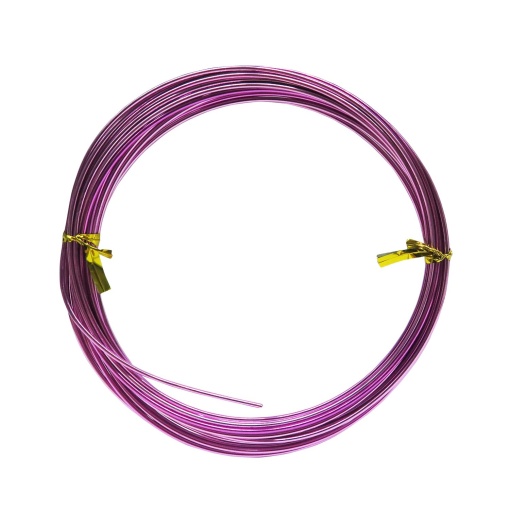 Fio de alumínio 1,5mmx5m violeta claro GRAINES CREATIVES