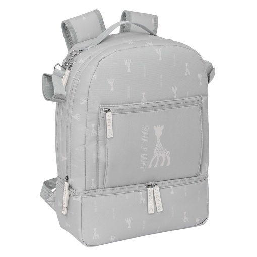 SOPHIE LA GIRAFE Mochila maternidad mamá 43x30x15cm adaptable a carro.