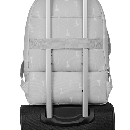 SOPHIE LA GIRAFE Mochila maternidad mamá 43x30x15cm adaptable a carro.