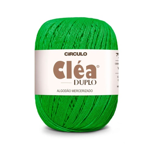 Fio de crochet CÍRCULO Cléa Duplo 150g verde bandeira 5767