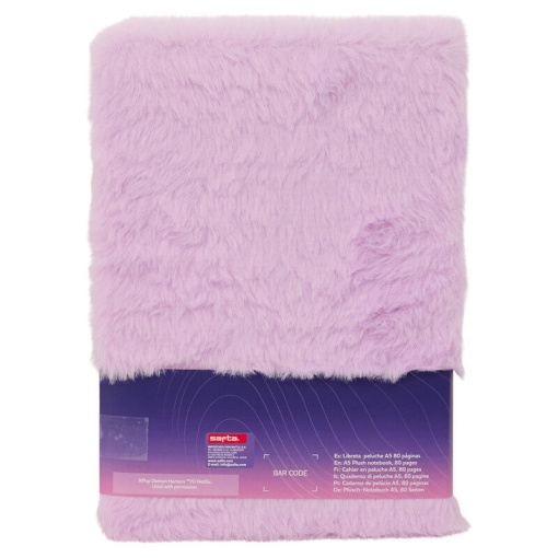 Cuaderno de peluche A5 K-POP Demon Hunters, 80 hojas rayadas