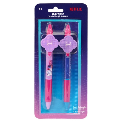 Esferográfica de gel apagável K-POP Demon Hunters (2 unidades)