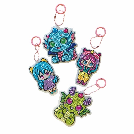 Cria o teu porta-chaves DIAMANTINY Kawaii Nice sortido