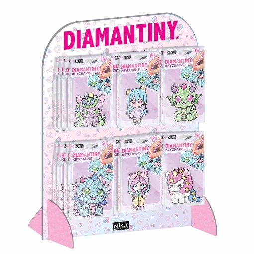Cria o teu porta-chaves DIAMANTINY Kawaii Nice sortido