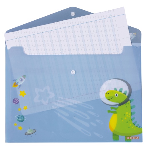 A4 ARDA Fancy Assorted Document Pouch with Button