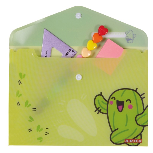 A5 ARDA Fancy Assorted Document Pouch with Button