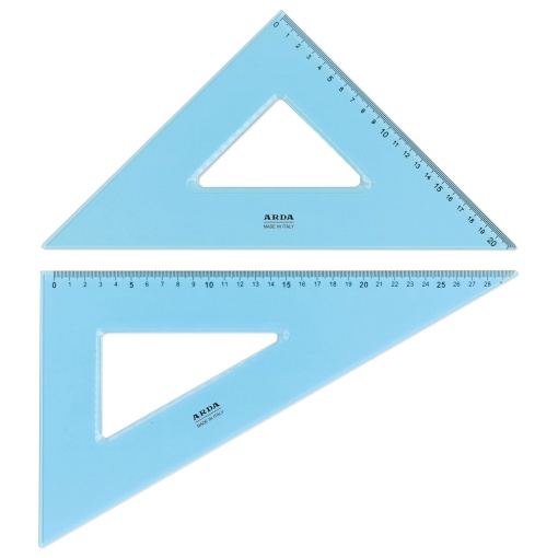 Set of 2 set squares + ruler ARDA Urban Comic