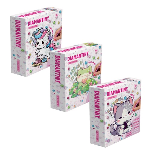 Paint with self-adhesive diamonds Deco Stickers NICE DIAMANTINY Kawaii assorted