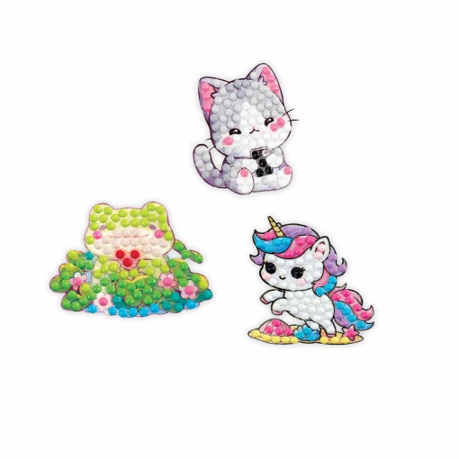 Pintar con diamantes autoadhesivos Deco Stickers NICE DIAMANTINY Kawaii surtido