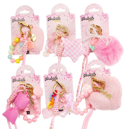 Assorted NICE Girabrilla Glam keychains