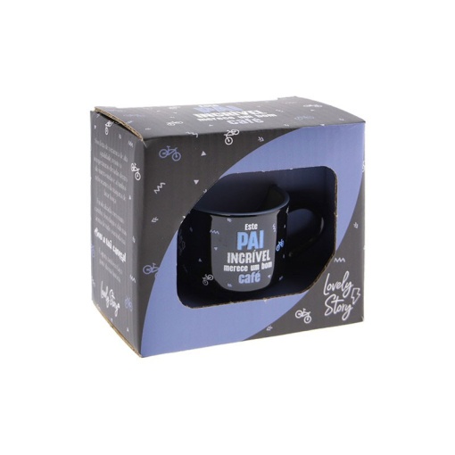 Chávena de café LOVELY STORY "Este pai incrível merece um bom café" 50ml